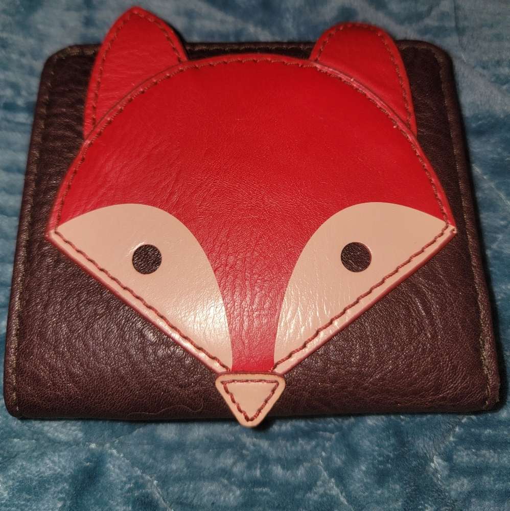 FOSSIL BI-FOLD Mini FOX Wallet - Picture 3 of 8